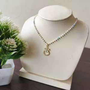 Tanvy Opal Gem Stone Ring O Flower Pendant