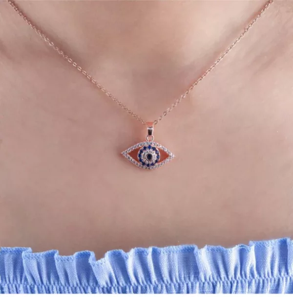Tanvy Evil Eye Pendant Necklace ✨