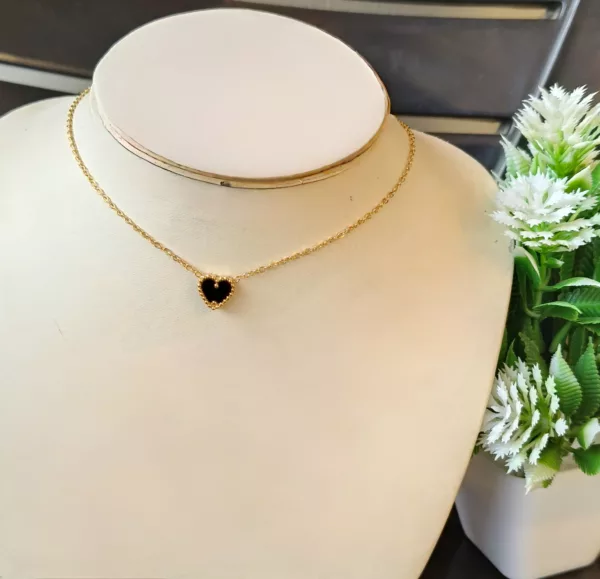 Mini Reversible Heart Pendant Necklace ✨