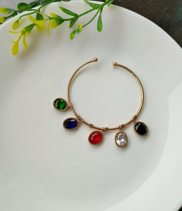 Multi Colour Crystal Danglers ✨ - Image 2