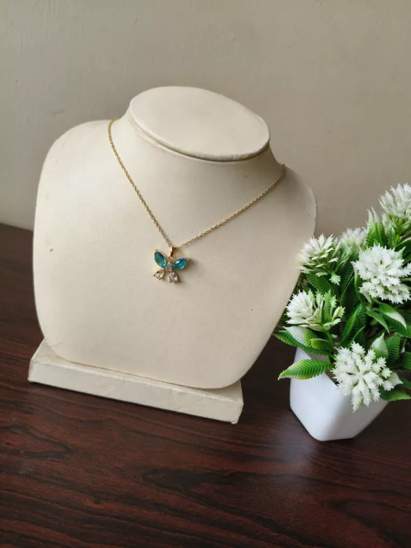 Tanvy Crystal Butterfly  Necklace ✨ - Image 3
