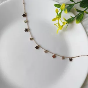 Tanvy Snowflake Diamond Necklace