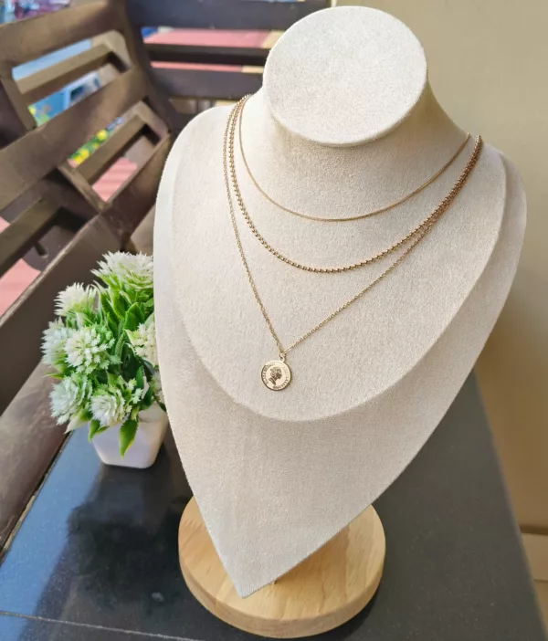Tanvy Triple Layered Stylish Necklace ✨ - Image 2
