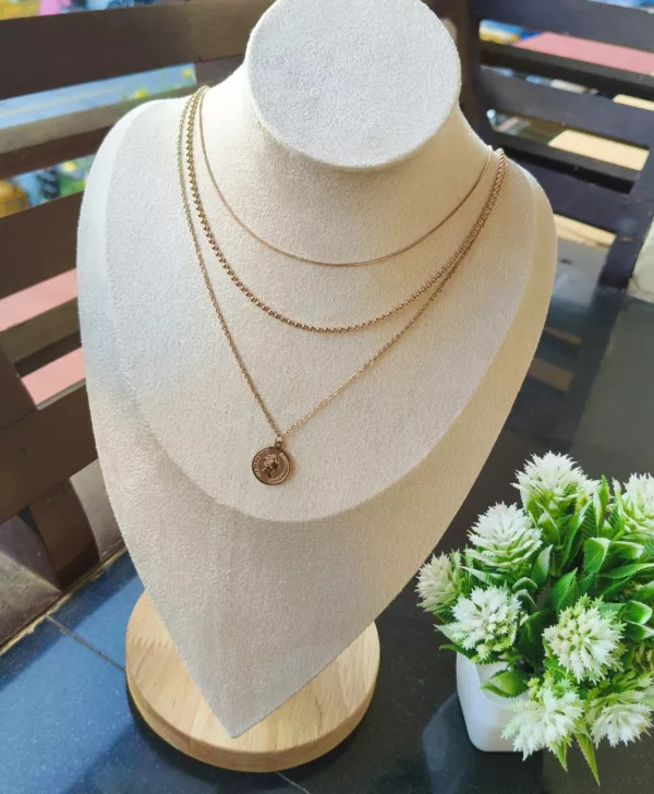 Tanvy Triple Layered Stylish Necklace ✨ - Image 3