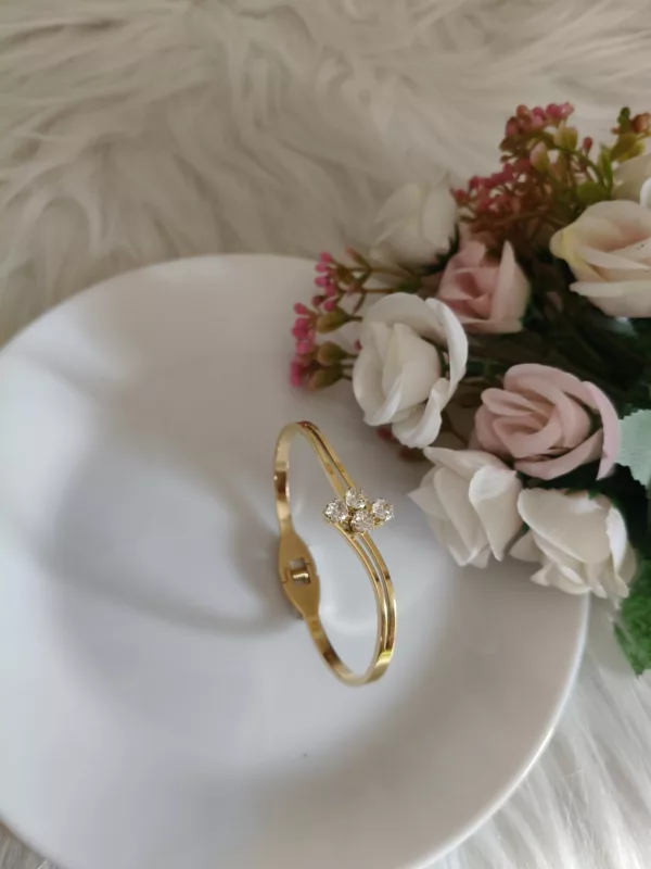 Tanvy Diamond Bracelet Cuff - Image 2