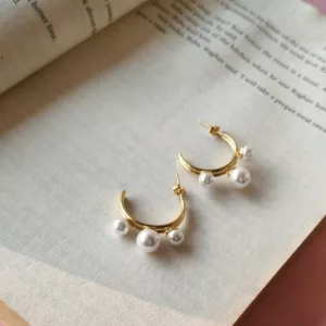 Zarina Pearl Hoops ✨