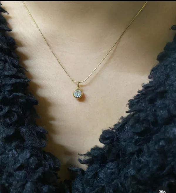 Tanvy Solitaire Necklace ✨ - Image 2