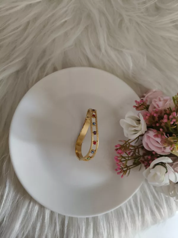 Tanvy Multi colour Stone Bangle